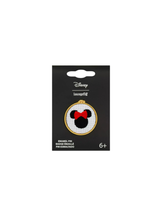 Pin's loungefly cross stitch minnie mouse