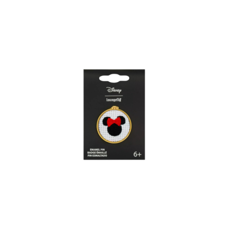 Pin's loungefly cross stitch minnie mouse