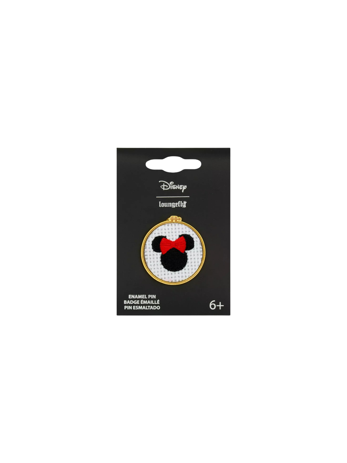Pin's loungefly cross stitch minnie mouse