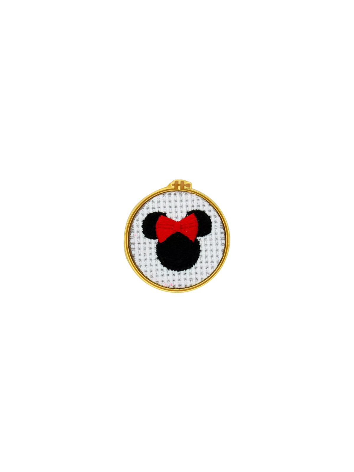 Pin's loungefly cross stitch minnie mouse