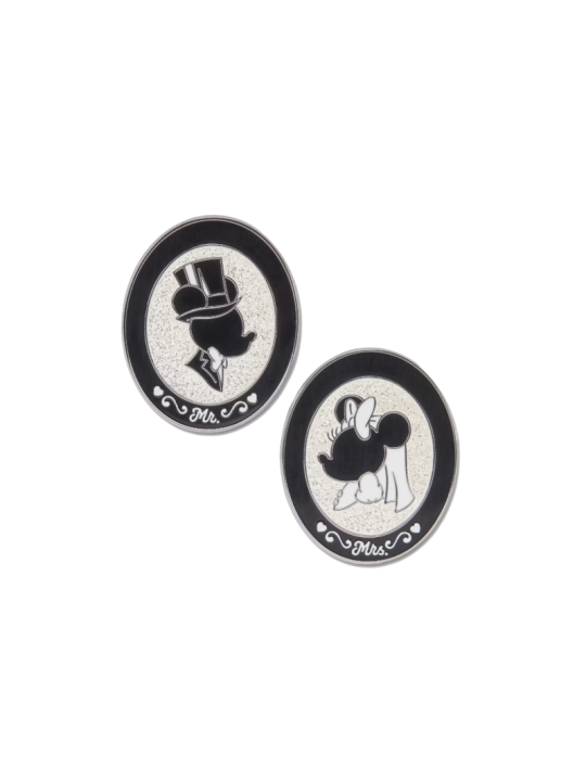 Ensemble de pin's Mickey et Minnie en ombres chinoises "Monsieur et Madame" Disney