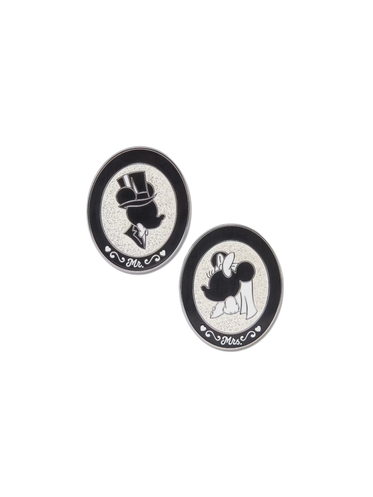 Ensemble de pin's Mickey et Minnie en ombres chinoises "Monsieur et Madame" Disney