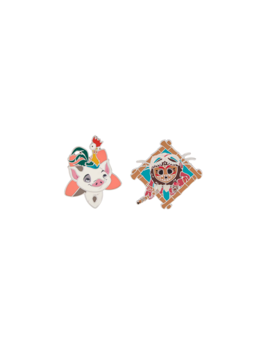 Ensemble de pin's Pua, Heihei et Kakamora Vaiana Disney