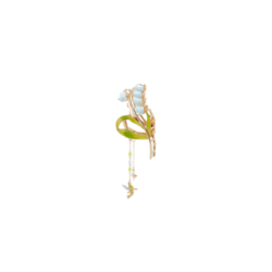 Pince à cheveux floral Clochette Import Disney