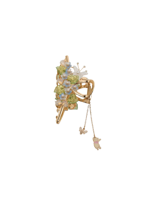 Pince à cheveux floral Winnie l'ourson Disney Import