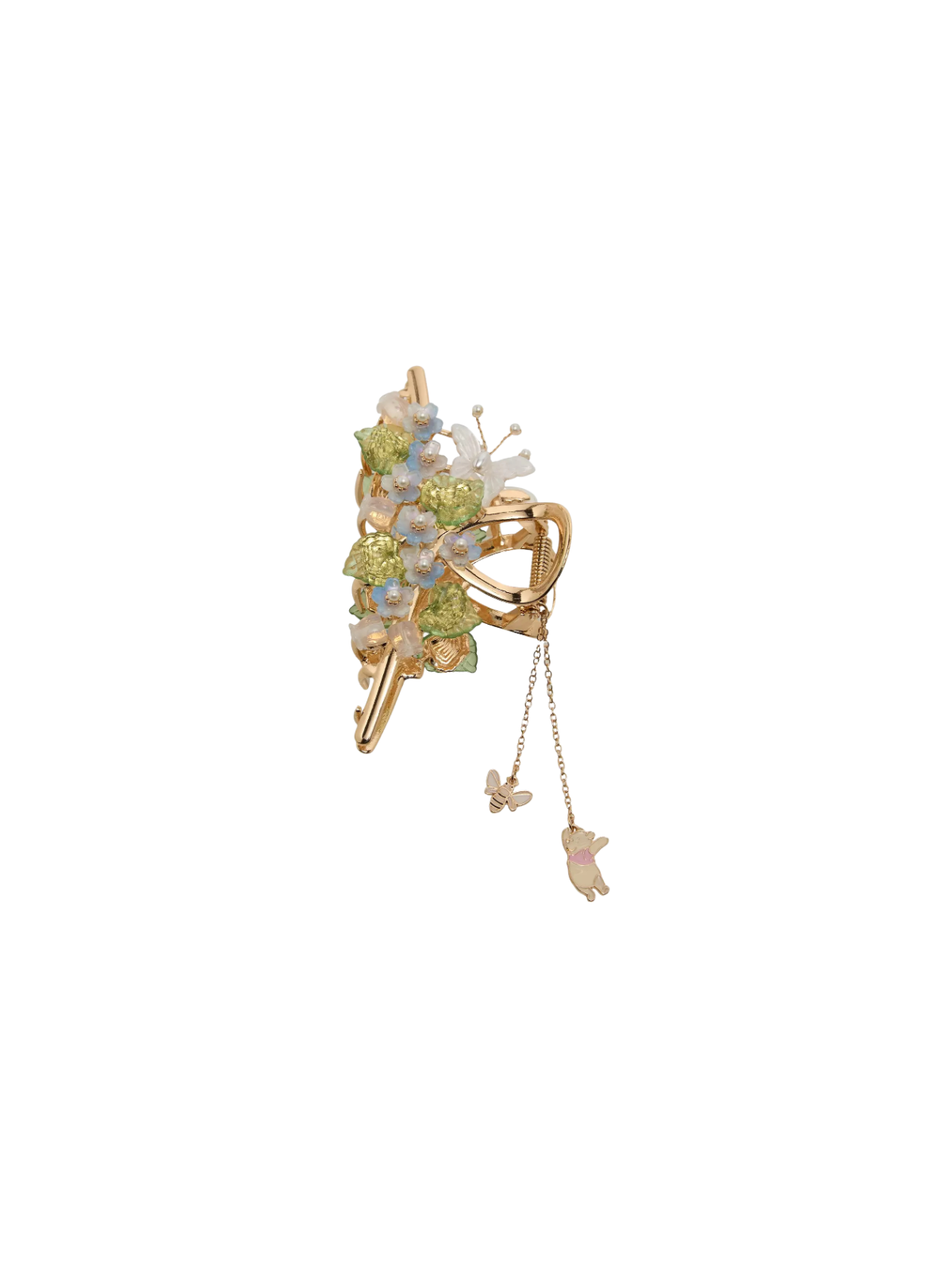 Pince à cheveux floral Winnie l'ourson Disney Import
