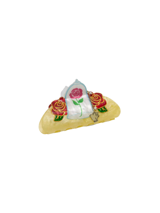 Pince à cheveux rose claw La belle & la bête Disney Import