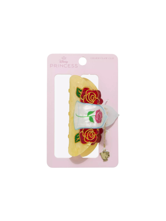 Pince à cheveux rose claw La belle & la bête Disney Import