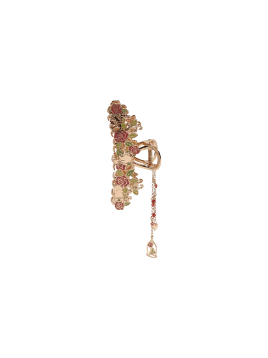 Pince à cheveux rose métal La belle & la bête Disney Import