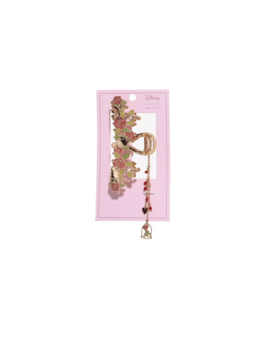 Pince à cheveux rose métal La belle & la bête Disney Import