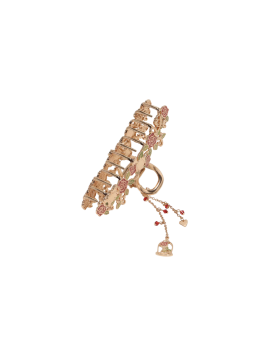 Pince à cheveux rose métal La belle & la bête Disney Import