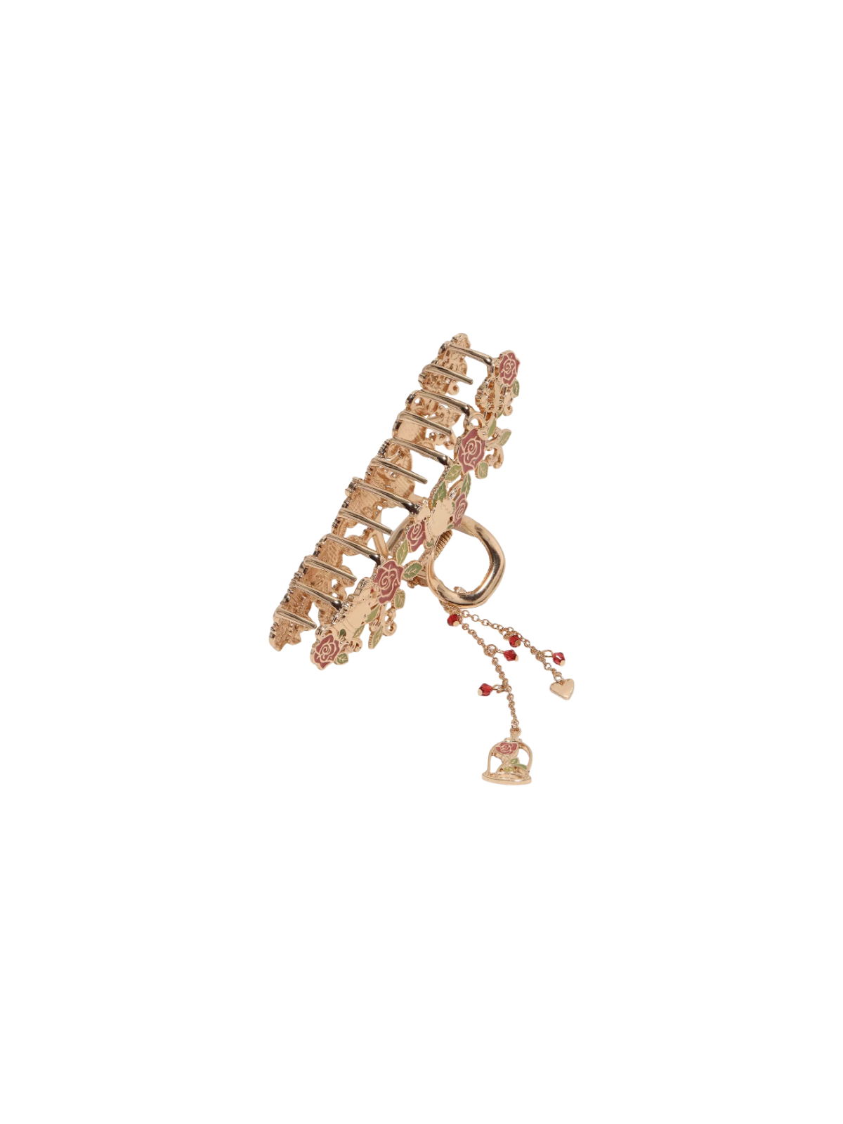 Pince à cheveux rose métal La belle & la bête Disney Import