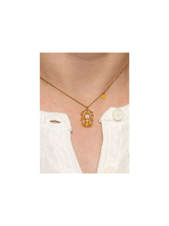 Collier Belle portrait La belle & la bête Disney Girlscrew