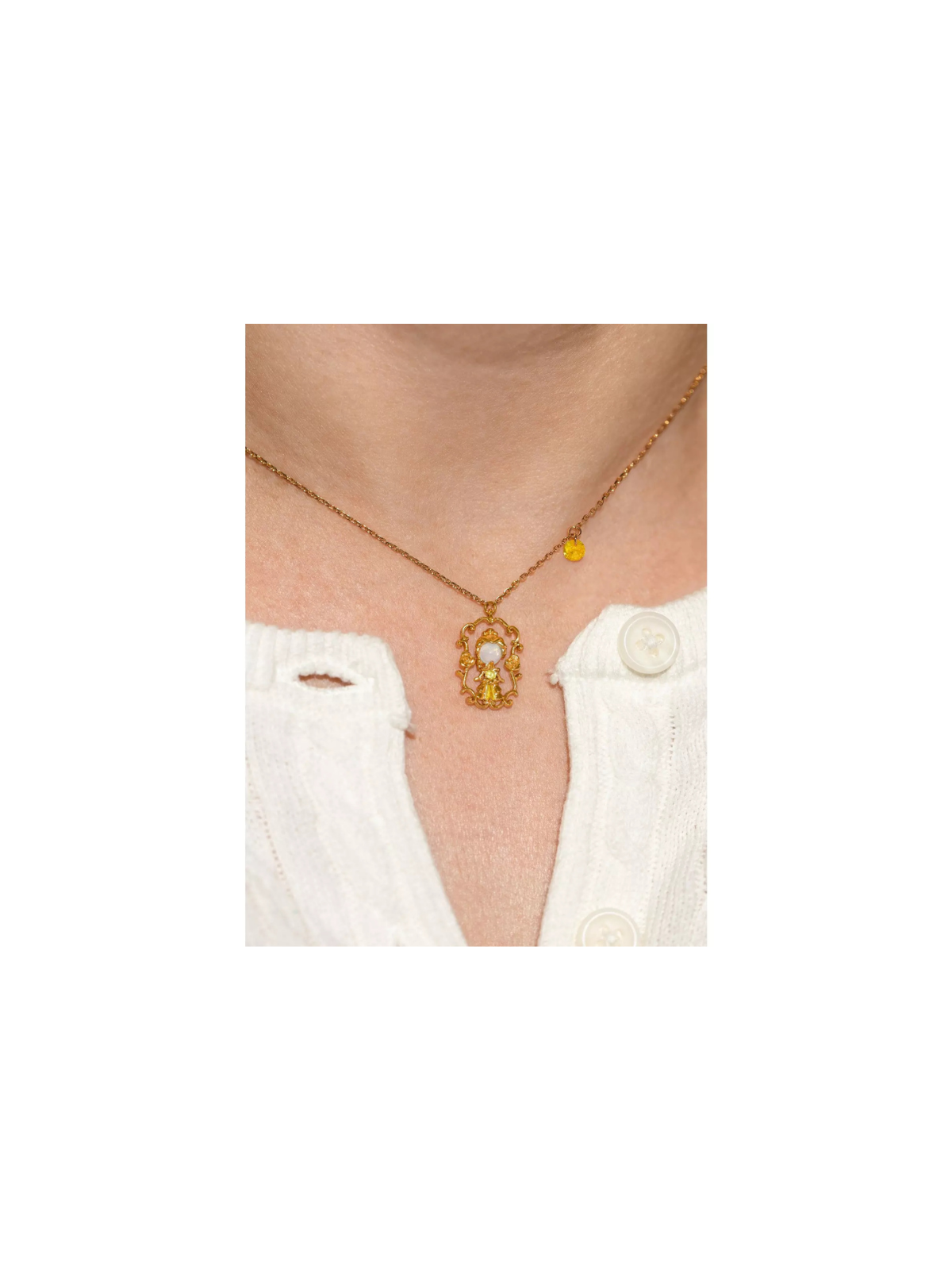 Collier Belle portrait La belle & la bête Disney Girlscrew