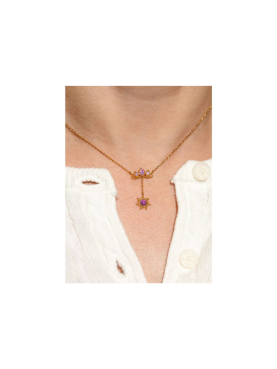 Collier Raiponce crown Disney Girlscrew