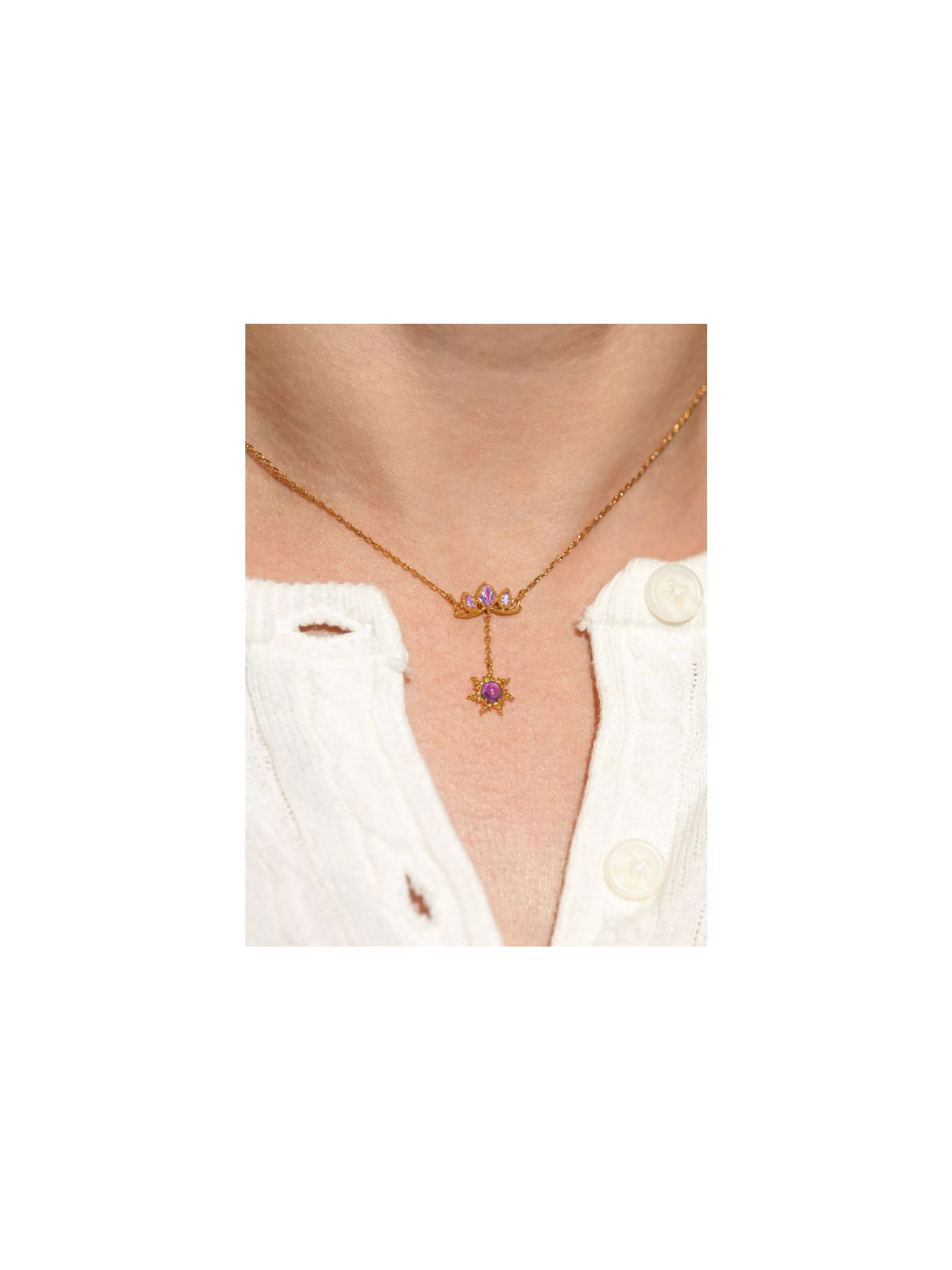Collier Raiponce crown Disney Girlscrew