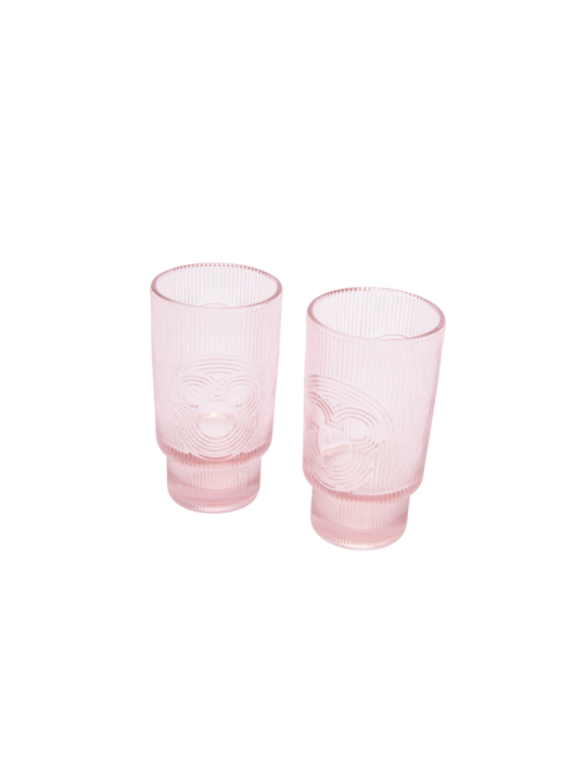 Verres à tête de Mickey roses lot de 2 Home Haven Disney