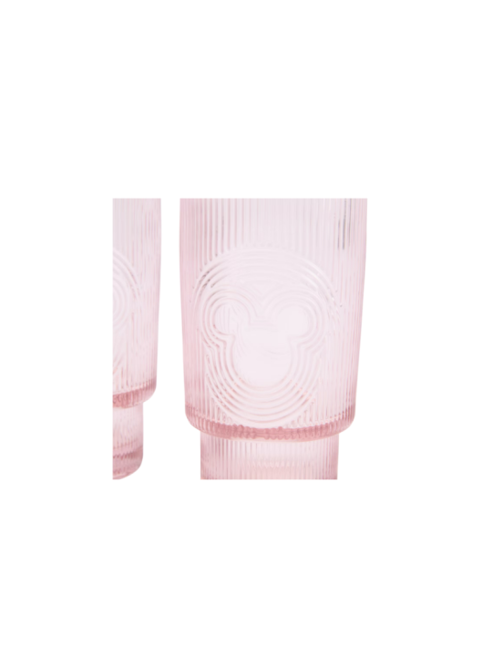 Verres à tête de Mickey roses lot de 2 Home Haven Disney