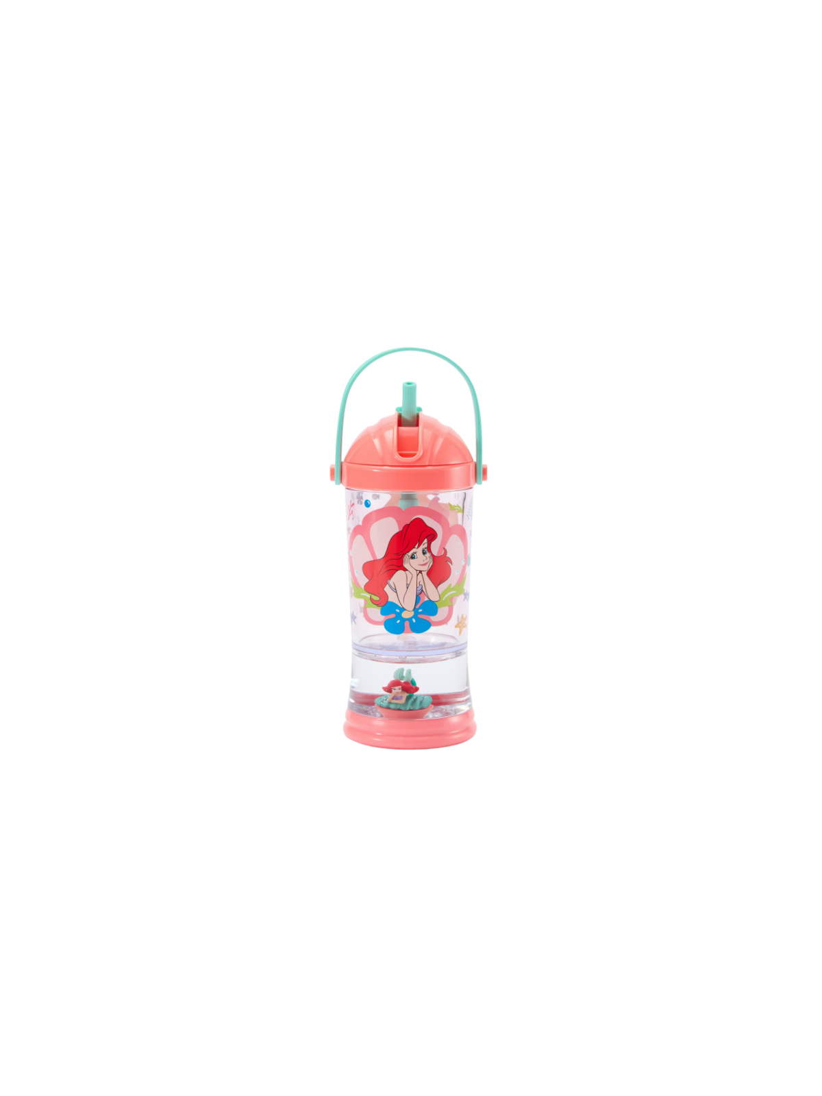 Gobelet La Petite Sirène avec paille et boule à neige Disney