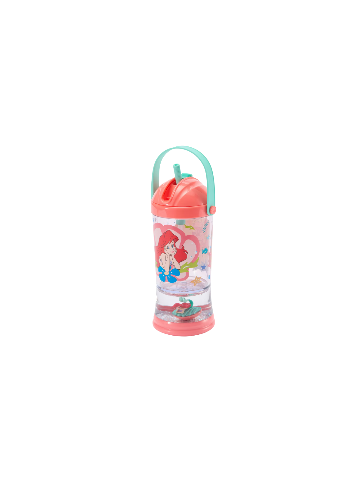 Gobelet La Petite Sirène avec paille et boule à neige Disney