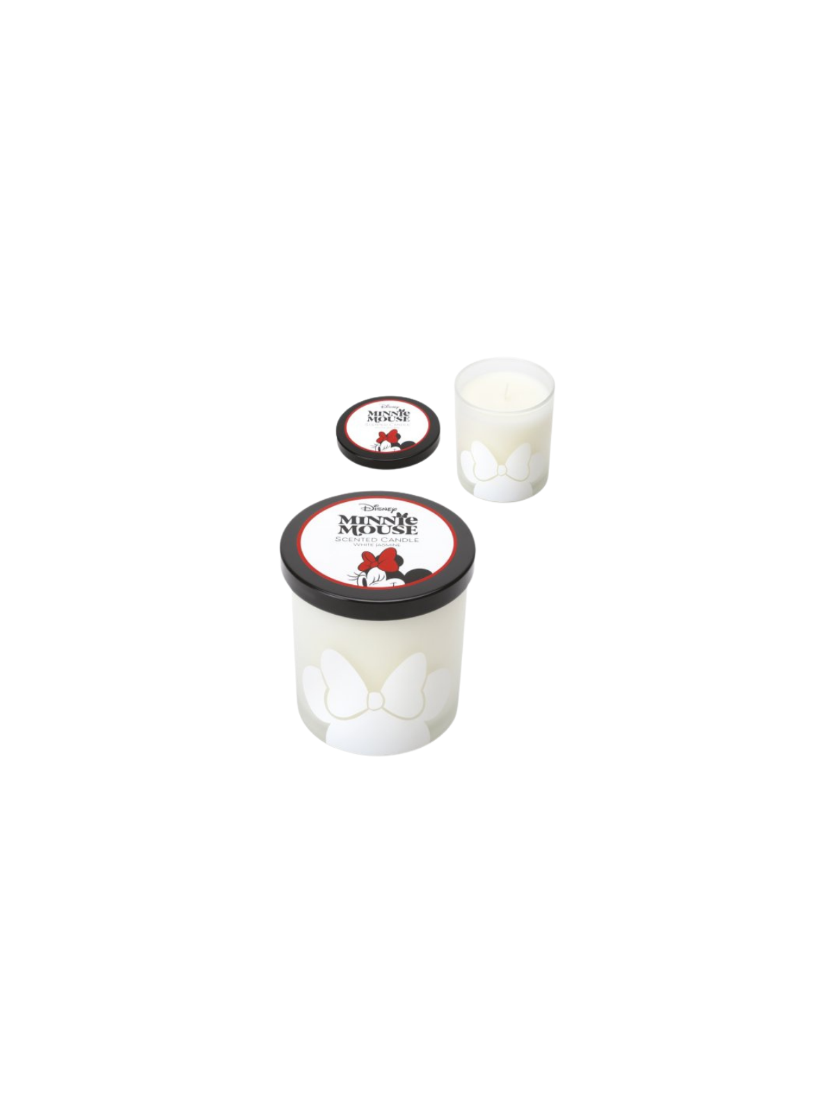 Bougie en verre Minnie Mouse Jasmin blanc Disney