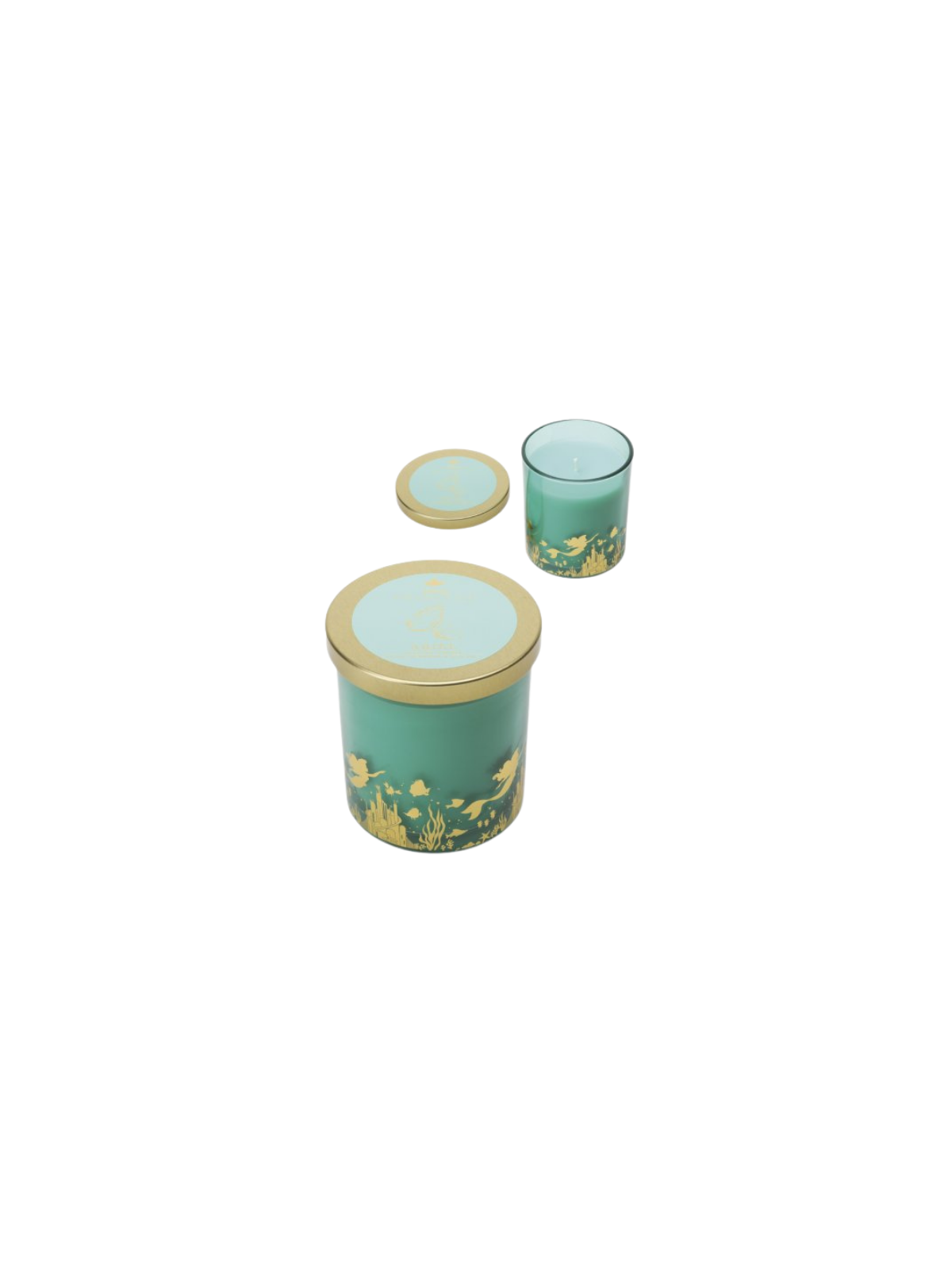 Bougie en verre Ariel Fleur de corail & sel marin Disney