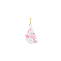 Porte-clés petite peluche Marie avec coeur Les Aristochats Disney Store Japon