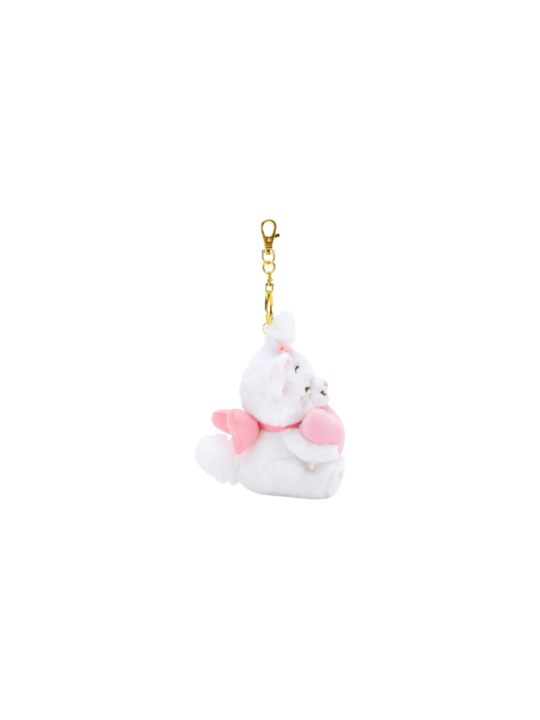 Porte-clés petite peluche Marie avec coeur Les Aristochats Disney Store Japon