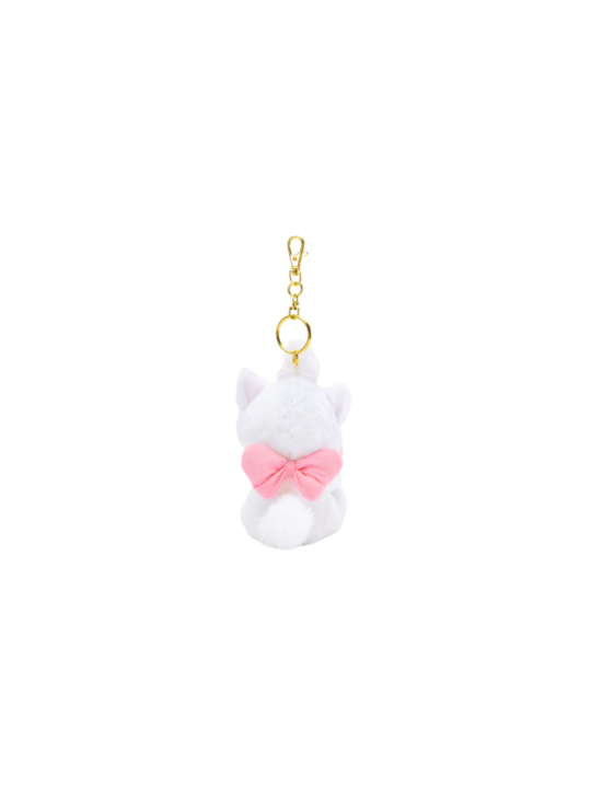 Porte-clés petite peluche Marie avec coeur Les Aristochats Disney Store Japon
