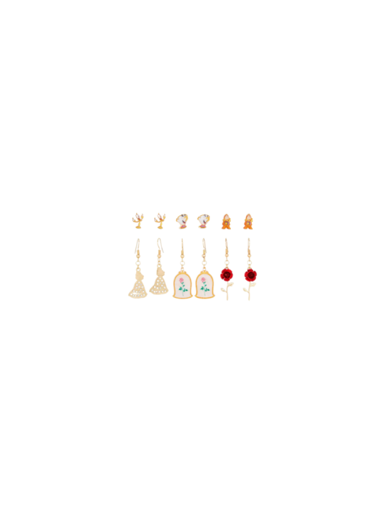Boucles d'oreilles La belle & la bête Import Disney