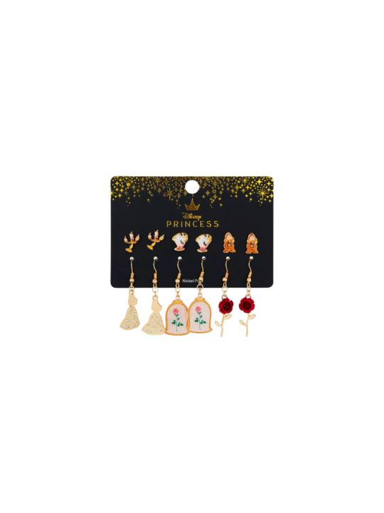 Boucles d'oreilles La belle & la bête Import Disney