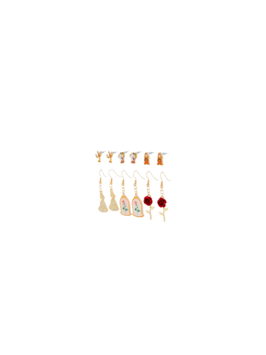 Boucles d'oreilles La belle & la bête Import Disney