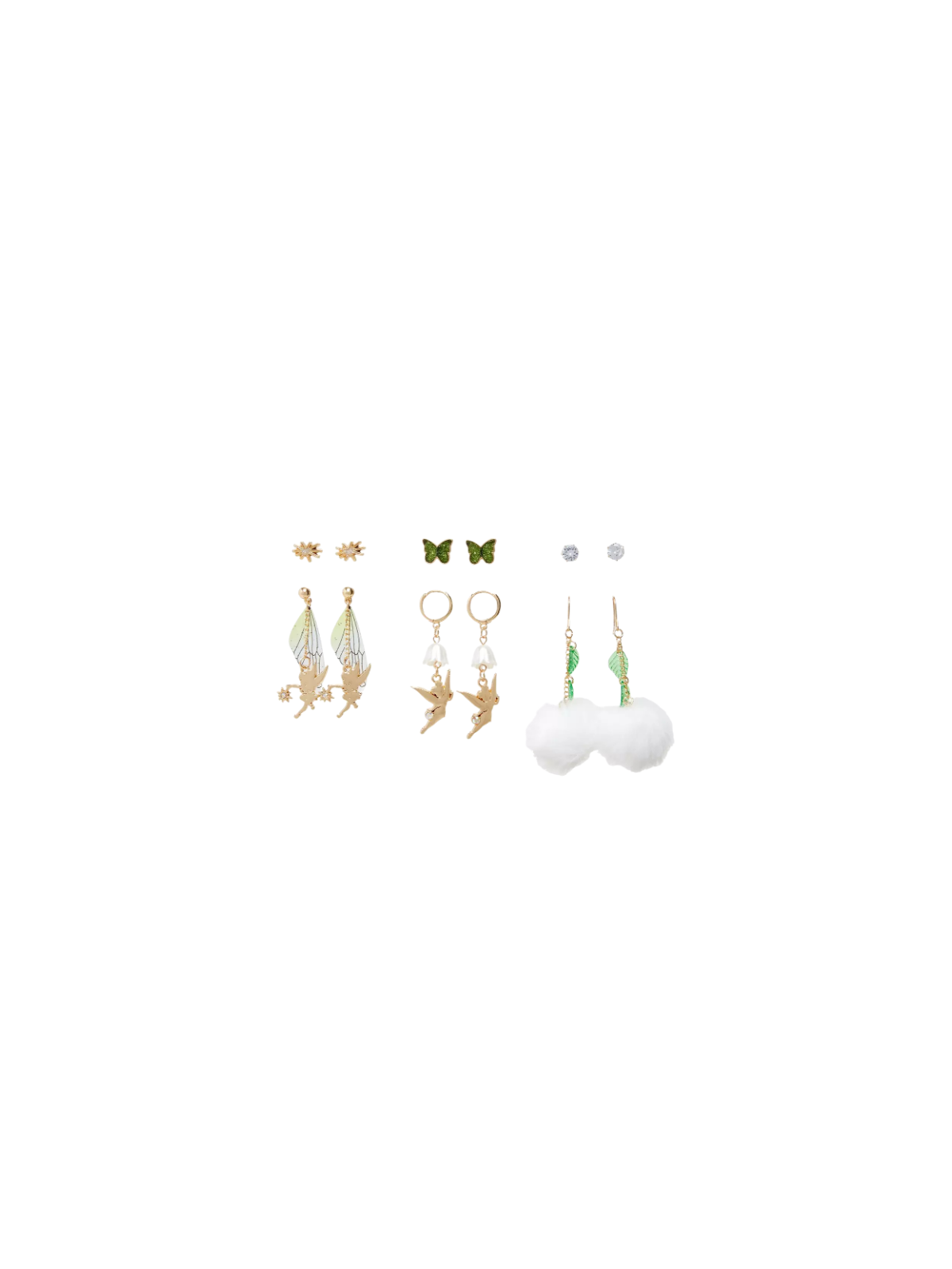 Boucles d'oreilles icons fée clochette Import Disney