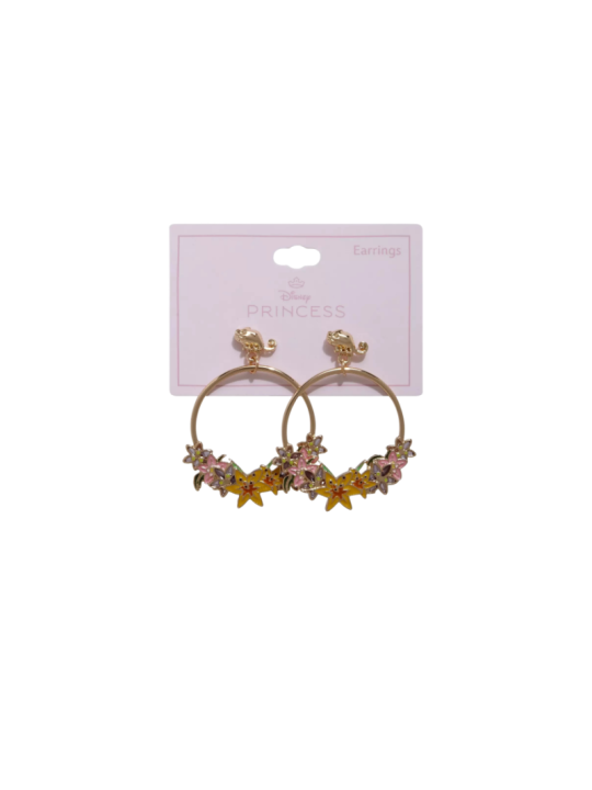 Boucles d'oreilles floral hoop Raiponce Disney Import