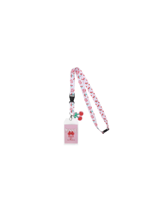 Lanière tour de cou cherry Minnie Mouse Disney Import