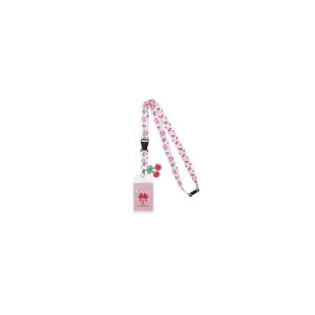 Lanière tour de cou cherry Minnie Mouse Disney Import