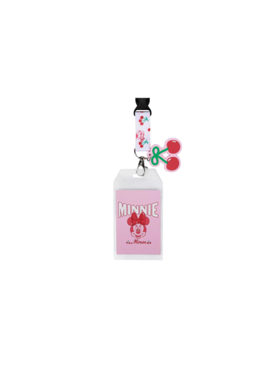 Lanière tour de cou cherry Minnie Mouse Disney Import