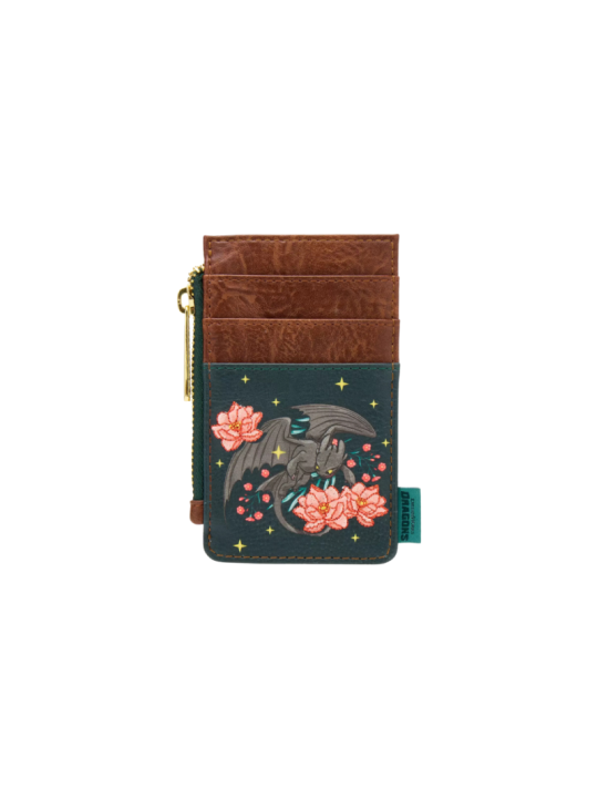 Porte cartes loungefly toothless floral dragons