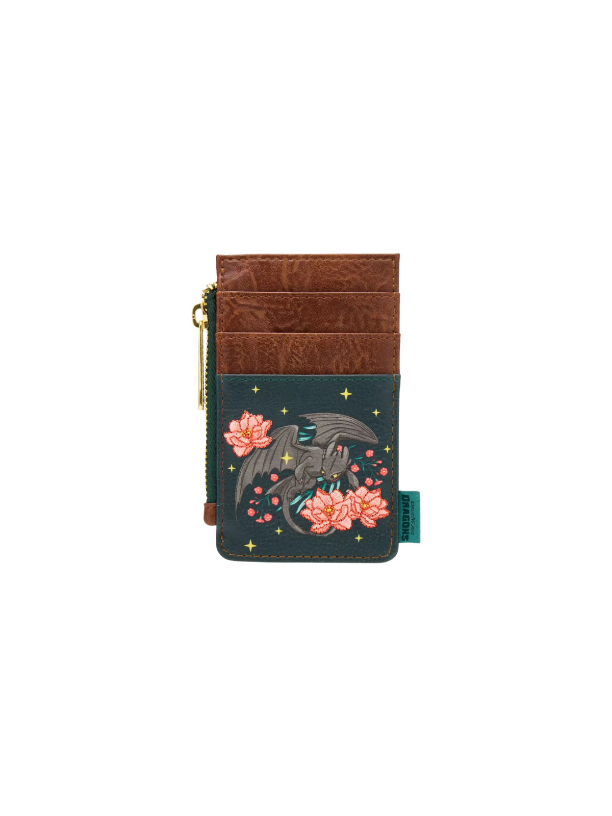Porte cartes loungefly toothless floral dragons