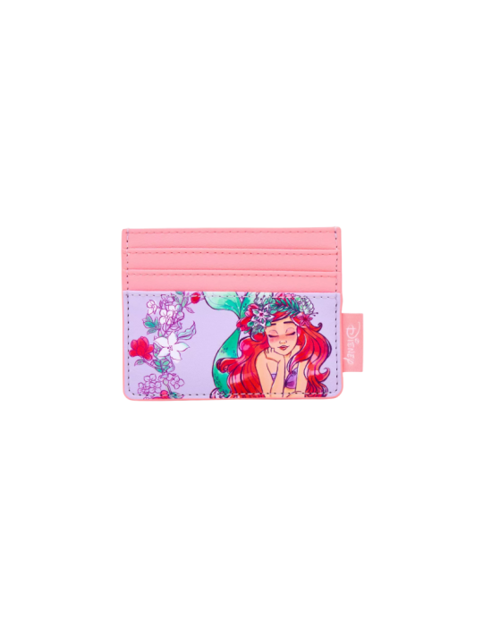 Porte cartes loungefly floral dream ariel la petite sirène import