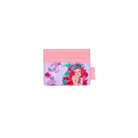Porte cartes loungefly floral dream ariel la petite sirène import
