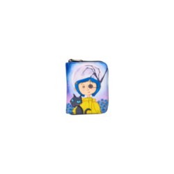 Portefeuille loungefly button eye floral coraline