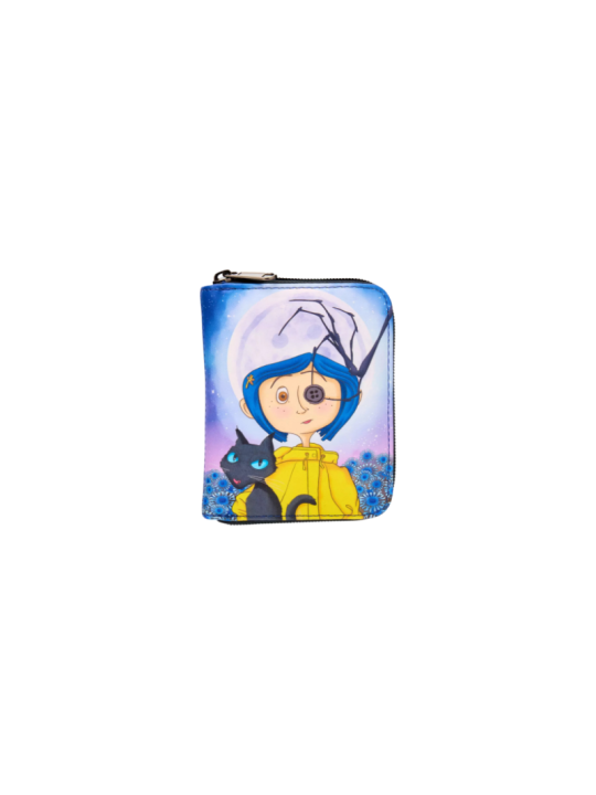 Portefeuille loungefly button eye floral coraline