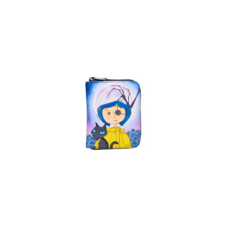 Portefeuille loungefly button eye floral coraline