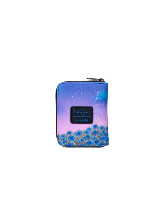 Portefeuille loungefly button eye floral coraline