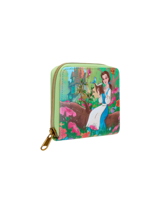 Portefeuille loungefly belle reading la belle & la bete