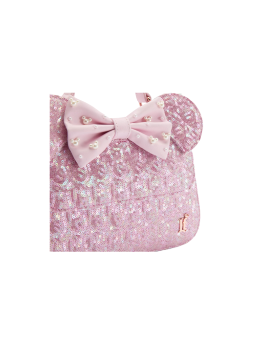 Sac a bandouliere loungefly rose pearl minnie mouse import