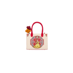 Sac a bandouliere loungefly stained glass la belle & la bête import