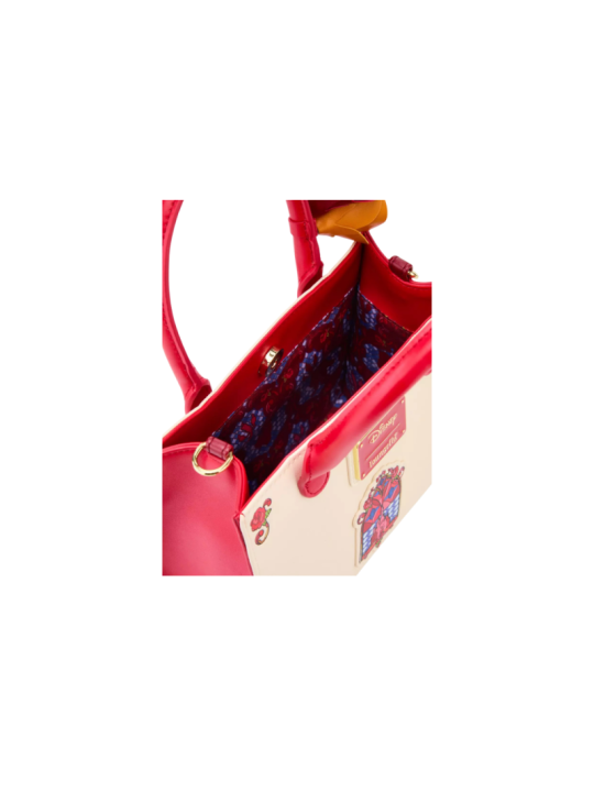 Sac a bandouliere loungefly stained glass la belle & la bête import