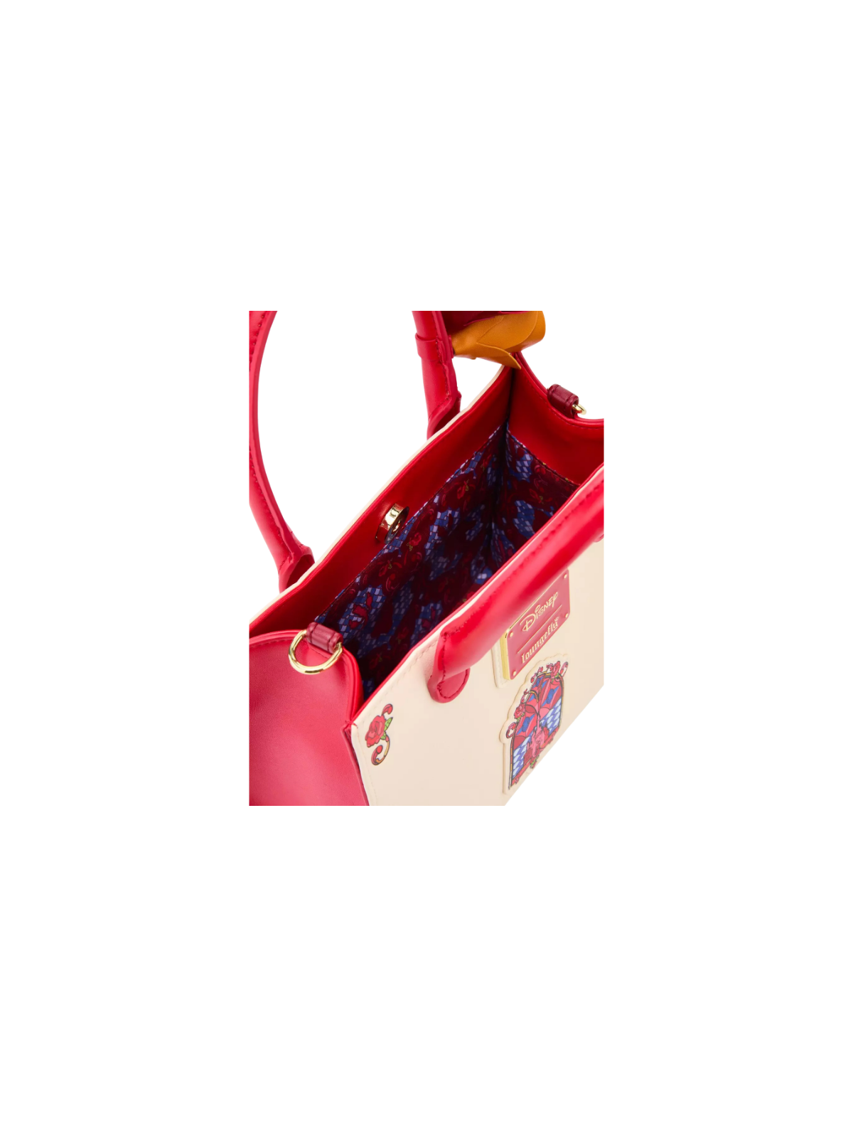 Sac a bandouliere loungefly stained glass la belle & la bête import